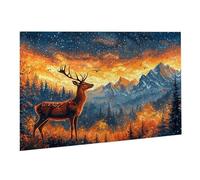 Jigsaw Puzzle, 2000 Pezzi Puzzle Classici, Cervo Puzzle Rilassamento Intelligence, Mpossibile Difficile Puzzles impegnativo adulti Puzzles Gioco Familiare, Regalo Amore Amico Foresta K0F-143