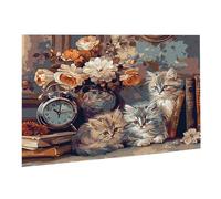 Jigsaw Puzzle, 2000 Pezzi Puzzle Classici, Gatto Puzzle Rilassamento Intelligence, Mpossibile Difficile Puzzles impegnativo adulti Puzzles Gioco Familiare, Regalo Amore Amico Orologio K0F-853