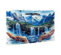 Jigsaw Puzzle, 2000 Pezzi Puzzle Classici, L'Aquila Puzzle Rilassamento Intelligence, Mpossibile Difficile Puzzle Impegnativo per Adulti Puzzle Gioco Familiare, Regalo per Amore Amico Cascate fr0-252