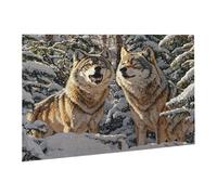 Jigsaw Puzzle, 2000 Pezzi Puzzle Classici, Vista Sulla Neve Puzzle Rilassamento Intelligence, Mpossibile Difficile Puzzle Impegnativo per Adulti Puzzle Gioco Familiare, Regalo per Amore Lupo fr0-221