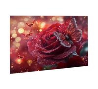 Jigsaw Puzzle, 3000 Pezzi Puzzle Classici, Farfalla Puzzle Rilassamento Intelligence, Mpossibile Difficile Puzzle Impegnativo per Adulti Puzzle Gioco Familiare, Regalo per Amore Rose Rosse fr0-1094