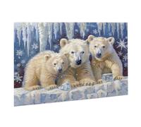 Jigsaw Puzzle, 3000 Pezzi Puzzle Classici, Orso Bianco Puzzle Rilassamento Intelligence, Mpossibile Difficile Puzzles impegnativo adulti Puzzles Gioco Familiare, Regalo Amore Amico Animali K0F-149