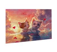 Jigsaw Puzzle, 4000 Pezzi Puzzle Classici, Animali Puzzle Rilassamento Intelligence, Mpossibile Difficile Puzzles impegnativo adulti Puzzles Gioco Familiare, Regalo Amore Amico Gatto K0F-384
