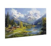 Jigsaw Puzzle, 4000 Pezzi Puzzle Classici, Vista Puzzle Rilassamento Intelligence, Mpossibile Difficile Puzzles impegnativo adulti Puzzles Gioco Familiare, Regalo Amore Amico Cottage K0F-372