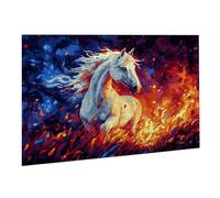 Jigsaw Puzzle, 5000 Pezzi Puzzle Classici, Cavallo Puzzle Rilassamento Intelligence, Mpossibile Difficile Puzzles impegnativo adulti Puzzles Gioco Familiare, Regalo Amore Amico Fuoco K0F-494