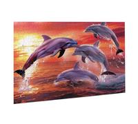 Jigsaw Puzzle, 5000 Pezzi Puzzle Classici, Delfini Puzzle Rilassamento Intelligence, Mpossibile Difficile Puzzles impegnativo adulti Puzzles Gioco Familiare, Regalo Amore Amico Animali 1 K0F-166