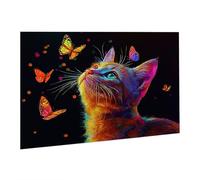 Jigsaw Puzzle, 5000 Pezzi Puzzle Classici, Gatto Farfalla Puzzle Rilassamento Intelligence, Mpossibile Difficile Puzzle Impegnativo per Adulti Puzzle Gioco Familiare, Regalo per Amore Amico fr0-231