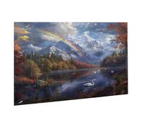 Jigsaw Puzzle, 6000 Pezzi Puzzle Classici, Arcobaleno Puzzle Rilassamento Intelligence, Mpossibile Difficile Puzzles impegnativo adulti Puzzles Gioco Familiare, Regalo Amore Amico Cigno K0F-475