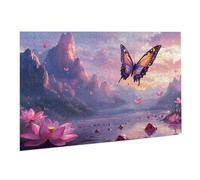 Jigsaw Puzzle, 6000 Pezzi Puzzle Classici, Farfalla Puzzle Rilassamento Intelligence, Mpossibile Difficile Puzzles impegnativo adulti Puzzles Gioco Familiare, Regalo Amore Amico Fiori K0F-249
