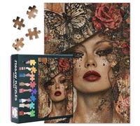 Jigsaw Puzzle arte arte per adulti, decorazione per la casa, 1000 pezzi, per adulti, bella donna, puzzle come regalo di compleanno, per amici di famiglia, 50 cm x 70 cm