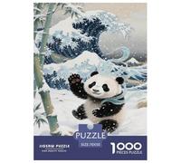 Jigsaw Puzzle Artee del cucciolo di panda Colore Jigsaw Family Game Idea Regalo Per Bambini Animale Per Gioco Familiare 1000 Pezzi Regalo Per Amore E Amico 70x50cm/1000pcs
