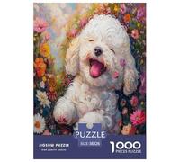Jigsaw Puzzle Cucciolo carino che gioca Colore Difficile Sfida Gioco Educativo E Stimolante Animale Divertimento Gioco 1000 Pezzi Idea Regalo Per Lei O Lui 38x26cm/1000pcs
