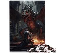 Jigsaw Puzzle Dragon Dungeon Boss Adulti 1000 pezzi Puzzle per adulti e bambini dai 12 anni in su Puzzle di cartone Giochi educativi per la casa Giocattoli fai-da-te Dimensioni: 26x38 cm