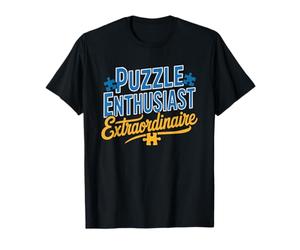 Jigsaw Puzzle Enthusiast Extraordinaire Hobby Identity Maglietta