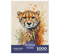 Jigsaw Puzzle Leopardo artistico Arte Stampa Di Qualit Gioco Educativo E Stimolante Animalii Divertimento Gioco 1000 Pezzi Arte Per Adulti Bambini 38x26cm/1000pcs