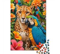 Jigsaw Puzzle Per Adulti E Bambini 1000 Pezzi Amici degli animali della giungla Puzzle 38x26cm/1000pcs Decompressione E Regalo Puzzle Giochi Giocattolo Antistress DIY