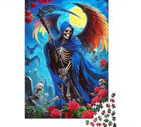 Jigsaw Puzzle Per Adulti E Bambini 1000 Pezzi Angelo della Morte Grim Reaper Puzzle 52x38cm/1000pcs Decompressione E Regalo Puzzle Giochi Giocattolo Antistress DIY