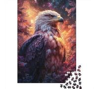 Jigsaw Puzzle Per Adulti E Bambini 1000 Pezzi Aquila nella foresta cosmica Puzzle 38x26cm/1000pcs Regali Puzzle Giochi Giocattolo Antistress Cardboard