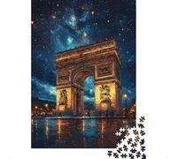 Jigsaw Puzzle Per Adulti E Bambini 1000 Pezzi Arco di Trionfo notturno Puzzle 70x50cm/1000pcs Decompressione E Regalo Puzzle Giochi Giocattolo Antistress Cardboard