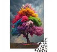 Jigsaw Puzzle Per Adulti E Bambini 1000 Pezzi Arcobaleno albero fantasia Puzzle 52x38cm/1000pcs Decompressione E Regalo Puzzle Giochi Per Famiglia DIY