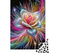 Jigsaw Puzzle Per Adulti E Bambini 1000 Pezzi Arcobaleno Rose Fantasy Puzzle 52x38cm/1000pcs Decompressione E Regalo Puzzle Giochi Per Famiglia Cardboard