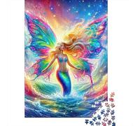 Jigsaw Puzzle Per Adulti E Bambini 1000 Pezzi Arcobaleno Sirena Fantasy Puzzle 38x26cm/1000pcs Decompressione E Regalo Puzzle Giochi Giocattolo Antistress Cardboard