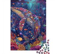 Jigsaw Puzzle Per Adulti E Bambini 1000 Pezzi Arte balena oceano Puzzle 70x50cm/1000pcs Decompressione E Regalo Puzzle Giochi Per Famiglia DIY