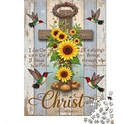 Jigsaw Puzzle Per Adulti E Bambini 1000 Pezzi arte croce cristiana Puzzle 70x50cm/1000pcs Decompressione E Regalo Puzzle Giochi Giocattolo Antistress DIY