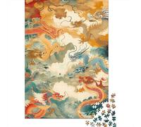 Jigsaw Puzzle Per Adulti E Bambini 1000 Pezzi Arte del drago cinese Puzzle 70x50cm/1000pcs Decompressione E Regalo Puzzle Giochi Per Famiglia DIY