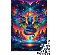 Jigsaw Puzzle Per Adulti E Bambini 1000 Pezzi Arte del drago fantasy Puzzle 70x50cm/1000pcs Regali Puzzle Giochi Giocattolo Antistress Cardboard