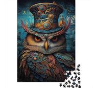 Jigsaw Puzzle Per Adulti E Bambini 1000 Pezzi Arte del gufo Steampunk Puzzle 52x38cm/1000pcs Regali Puzzle Giochi Per Famiglia Cardboard