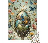 Jigsaw Puzzle Per Adulti E Bambini 1000 Pezzi Arte del nido degli uccelli di primavera Puzzle 52x38cm/1000pcs Decompressione E Regalo Puzzle Giochi Giocattolo Antistress DIY