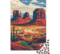 Jigsaw Puzzle Per Adulti E Bambini 1000 Pezzi Arte del paesaggio del deserto Puzzle 70x50cm/1000pcs Decompressione E Regalo Puzzle Giochi Per Famiglia Cardboard