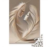 Jigsaw Puzzle Per Adulti E Bambini 1000 Pezzi Arte del volto piuma Puzzle 70x50cm/1000pcs Regali Puzzle Giochi Giocattolo Antistress DIY