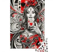 Jigsaw Puzzle Per Adulti E Bambini 1000 Pezzi Arte della carta regina gotica Puzzle 52x38cm/1000pcs Regali Puzzle Giochi Per Famiglia DIY