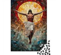 Jigsaw Puzzle Per Adulti E Bambini 1000 Pezzi Arte della crocifissione di Gesù Puzzle 52x38cm/1000pcs Decompressione E Regalo Puzzle Giochi Giocattolo Antistress DIY