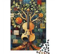 Jigsaw Puzzle Per Adulti E Bambini 1000 Pezzi Arte dell'albero del violino Puzzle 70x50cm/1000pcs Decompressione E Regalo Puzzle Giochi Per Famiglia DIY