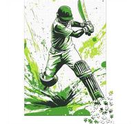 Jigsaw Puzzle Per Adulti E Bambini 1000 Pezzi Azione giocatore di cricket Puzzle 38x26cm/1000pcs Regali Puzzle Giochi Per Famiglia Cardboard