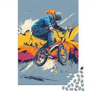Jigsaw Puzzle Per Adulti E Bambini 1000 Pezzi Bmx_rider_azione Puzzle 70x50cm/1000pcs Decompressione E Regalo Puzzle Giochi Per Famiglia DIY