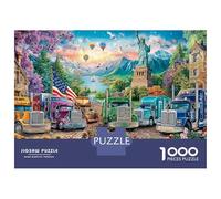 Jigsaw Puzzle Per Adulti E Bambini 1000 Pezzi Camion per Statua della Libertà Puzzle 70x50cm/1000pcs Regali Puzzle Giochi Giocattolo Antistress Cardboard