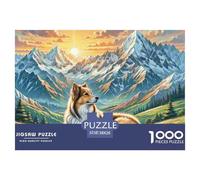 Jigsaw Puzzle Per Adulti E Bambini 1000 Pezzi Cane pastore dell'Asia centrale Puzzle 38x26cm/1000pcs Decompressione E Regalo Puzzle Giochi Giocattolo Antistress DIY