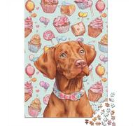 Jigsaw Puzzle Per Adulti E Bambini 1000 Pezzi Carino cane illustrazione-watercolor Whimsical Style Puzzle 38x26cm/1000pcs Regali Puzzle Giochi Per Famiglia DIY
