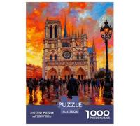 Jigsaw Puzzle Per Adulti E Bambini 1000 Pezzi Cattedrale Notre Dame Puzzle 38x26cm/1000pcs Decompressione E Regalo Puzzle Giochi Giocattolo Antistress DIY