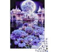 Jigsaw Puzzle Per Adulti E Bambini 1000 Pezzi Città della fantasia viola Puzzle 70x50cm/1000pcs Regali Puzzle Giochi Per Famiglia DIY