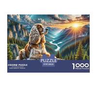 Jigsaw Puzzle Per Adulti E Bambini 1000 Pezzi Cocker Spaniel americano Puzzle 38x26cm/1000pcs Regali Puzzle Giochi Per Famiglia DIY