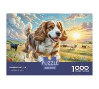 Jigsaw Puzzle Per Adulti E Bambini 1000 Pezzi Cocker Spaniel americano Puzzle 70x50cm/1000pcs Regali Puzzle Giochi Per Famiglia Cardboard