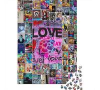 Jigsaw Puzzle Per Adulti E Bambini 1000 Pezzi Collage di arte stradale Puzzle 38x26cm/1000pcs Regali Puzzle Giochi Giocattolo Antistress Cardboard