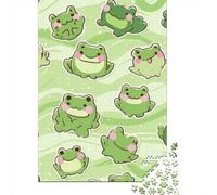 Jigsaw Puzzle Per Adulti E Bambini 1000 Pezzi Cute Rane Puzzle 52x38cm/1000pcs Regali Puzzle Giochi Per Famiglia Cardboard