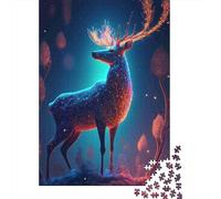 Jigsaw Puzzle Per Adulti E Bambini 1000 Pezzi Fantasy Cervo Glow Puzzle 38x26cm/1000pcs Regali Puzzle Giochi Per Famiglia DIY