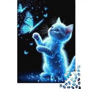 Jigsaw Puzzle Per Adulti E Bambini 1000 Pezzi Gattino magico Gioca Puzzle 70x50cm/1000pcs Decompressione E Regalo Puzzle Giochi Giocattolo Antistress Cardboard